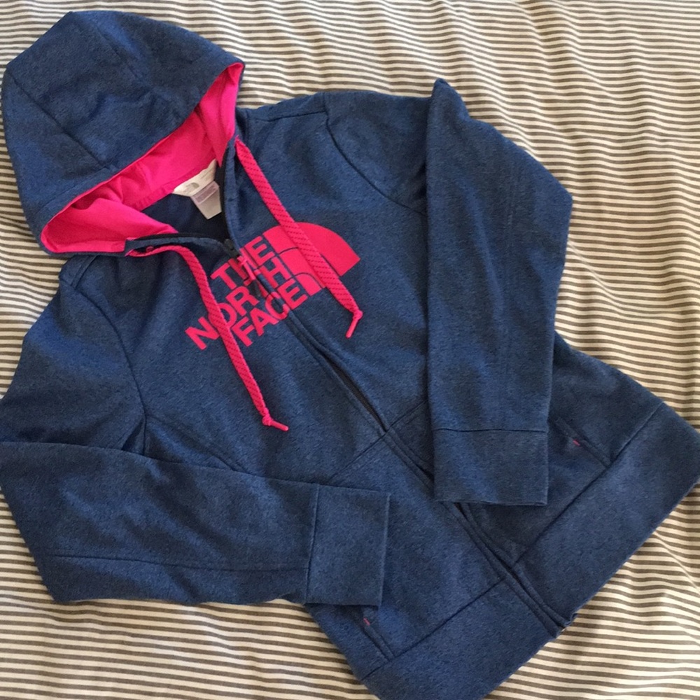 The North Face workout zip-up hoodie